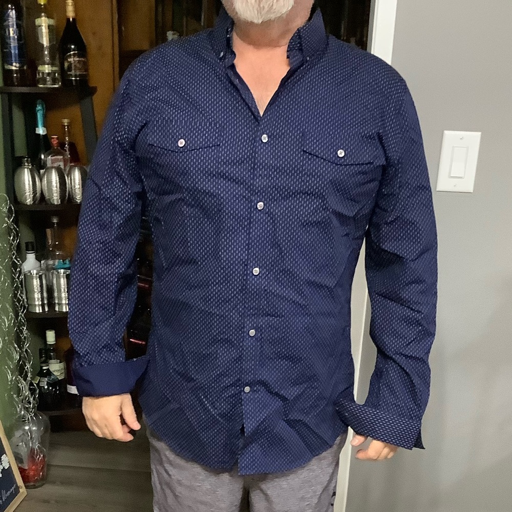 Express Fitted Dress Shirt size L